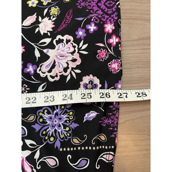 3 for $25-Susan Graver Batwing Sleeve Women's Top Size XL Black & Purple - Picture 8 of 9